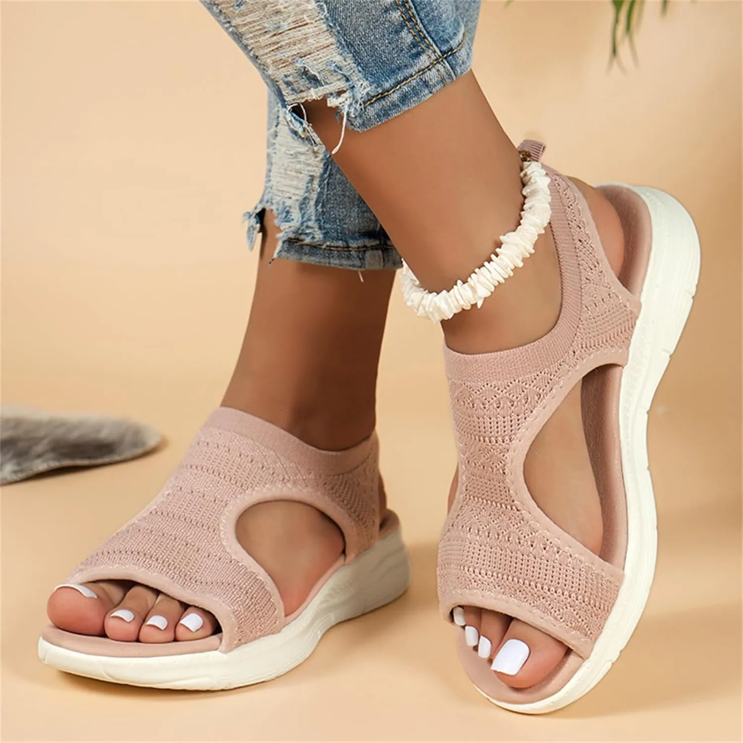 Sandals Women Comfortable Cute Orthotic Flips Flops Sandals Arch Support for Flat feet Orthopedic Walking Beach Shoes