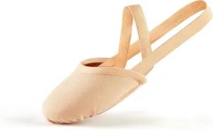 SANGEESON Half Sole Dance Shoes - Stretchy Canvas Pirouette Shoes for Ballet, Lyrical, Modern, Jazz Dance, and Contemporary