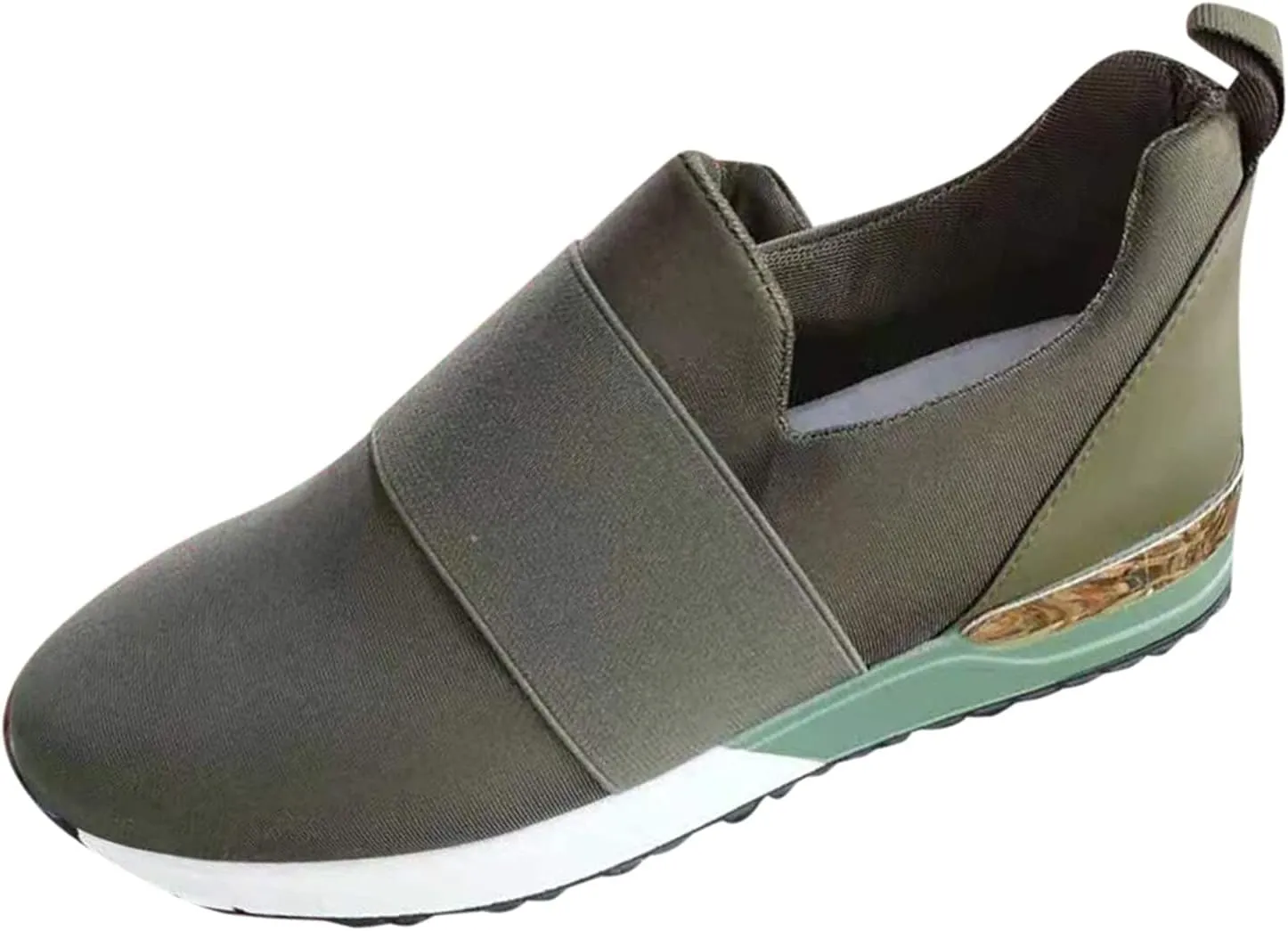 SBGMoSJ White Platform Sneakers for Women Wide Zapatillas Blancas para Mujer Elegantes Womens Black Athletic Shoes Size 9 Plantar Fasciitis Work Shoes Women Non Slip Women's Hiking Shoes Wide Width