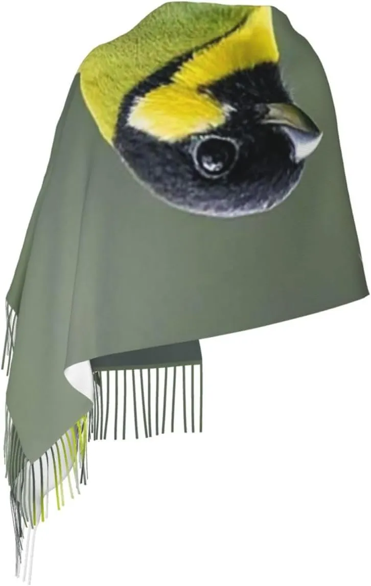 Scarf for Women Winter Warm Scarves Lightweight Soft Shawl Black Gold Marble Fringed Scarf