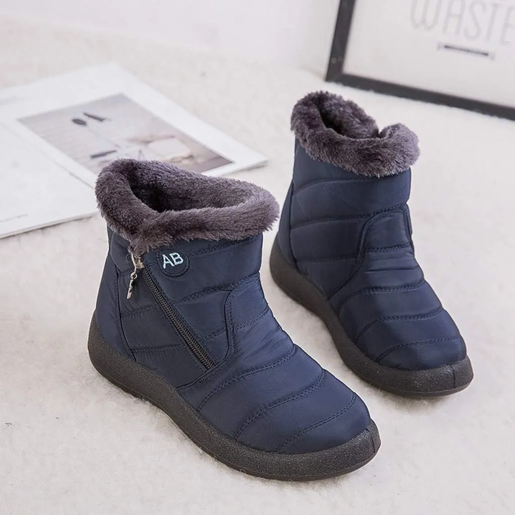 Short Winter Boots for Women Puffer Snow Boots for Women Size 9 Winter Boots Women Size 8 Womens Ankle Boots Low Heel Waterproof Winter Boot for Women Lightweight