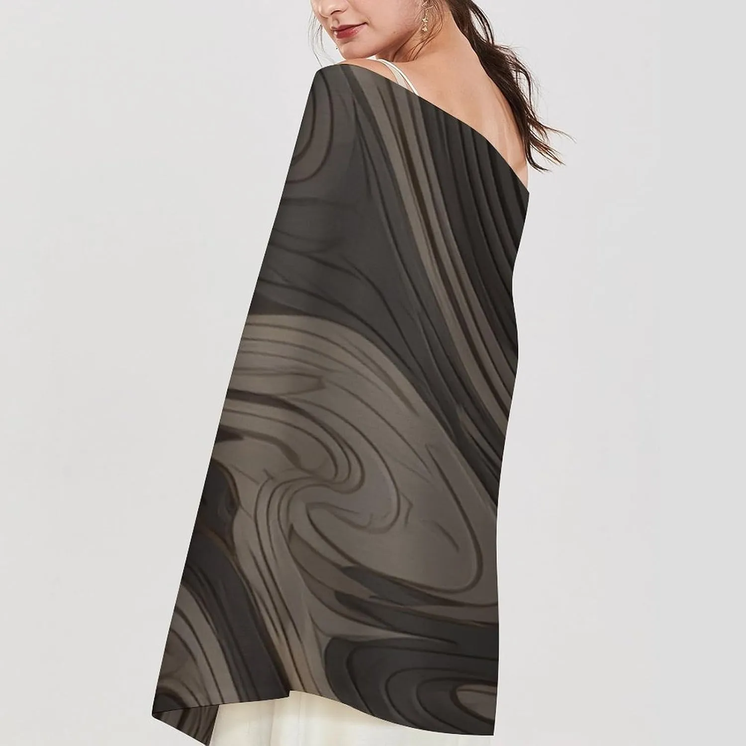 Sketch Style Vegetables Scarf for Women Warm Soft Scarves Fashion Fringed Shawl Casual Tassel Blanket Scarf