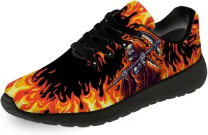Skull Shoes for Men Women Lightweight Comfort Running Tennis Walking Sneakers Gifts for Him Her