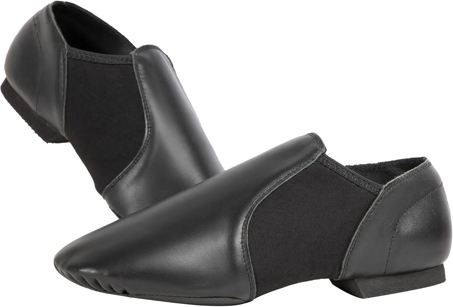 Slip-on Jazz Shoes Leather Sole Dance for Men Womens