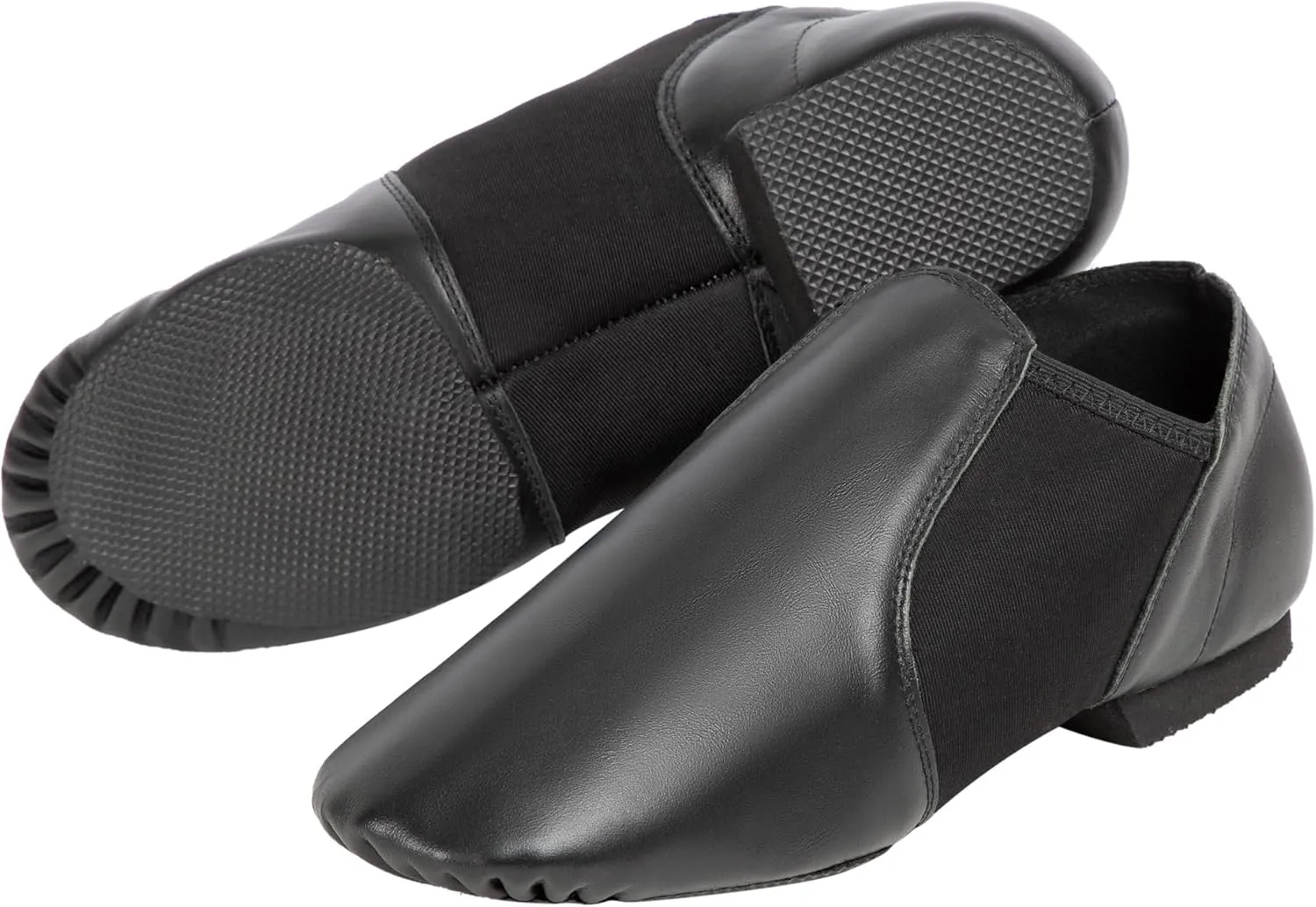 Slip-on Jazz Shoes Leather Sole Dance for Men Womens