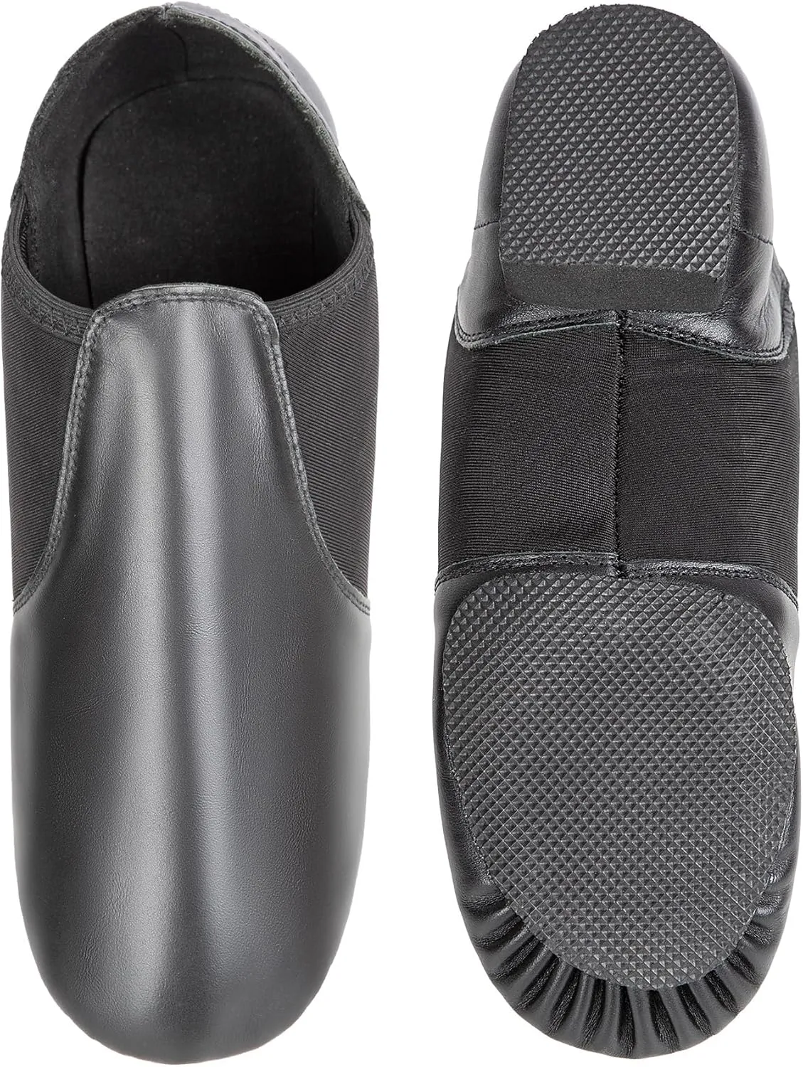 Slip-on Jazz Shoes Leather Sole Dance for Men Womens
