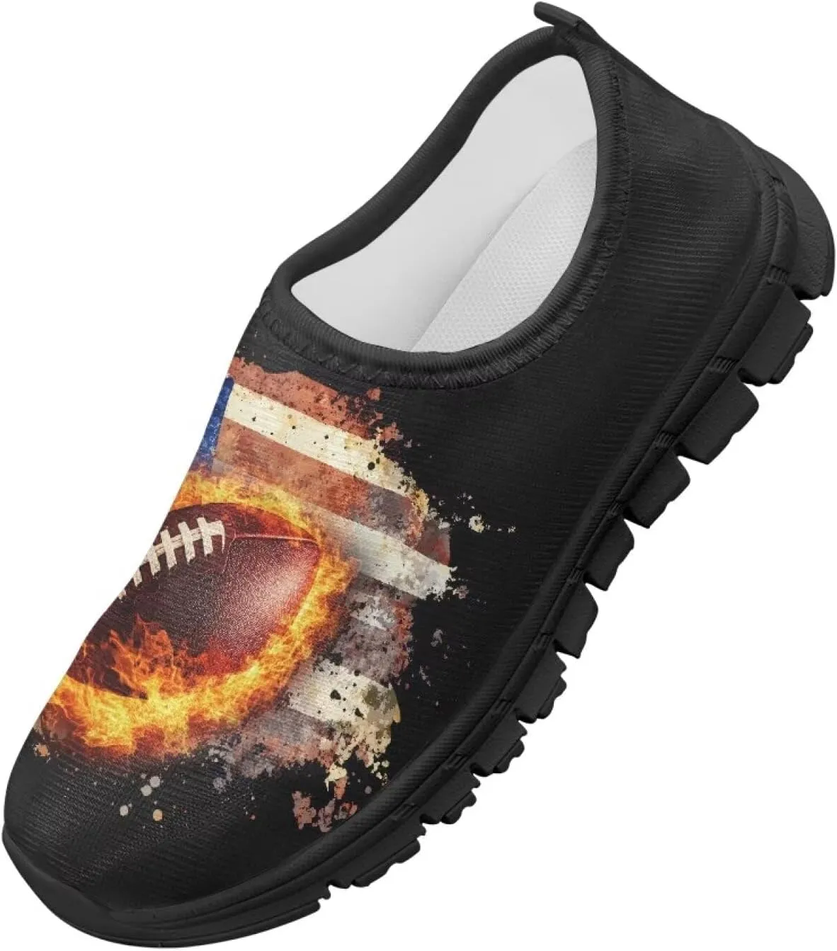 Slip On Sneakers Boys Sport Themed Kids Athletic Tennis Shoes