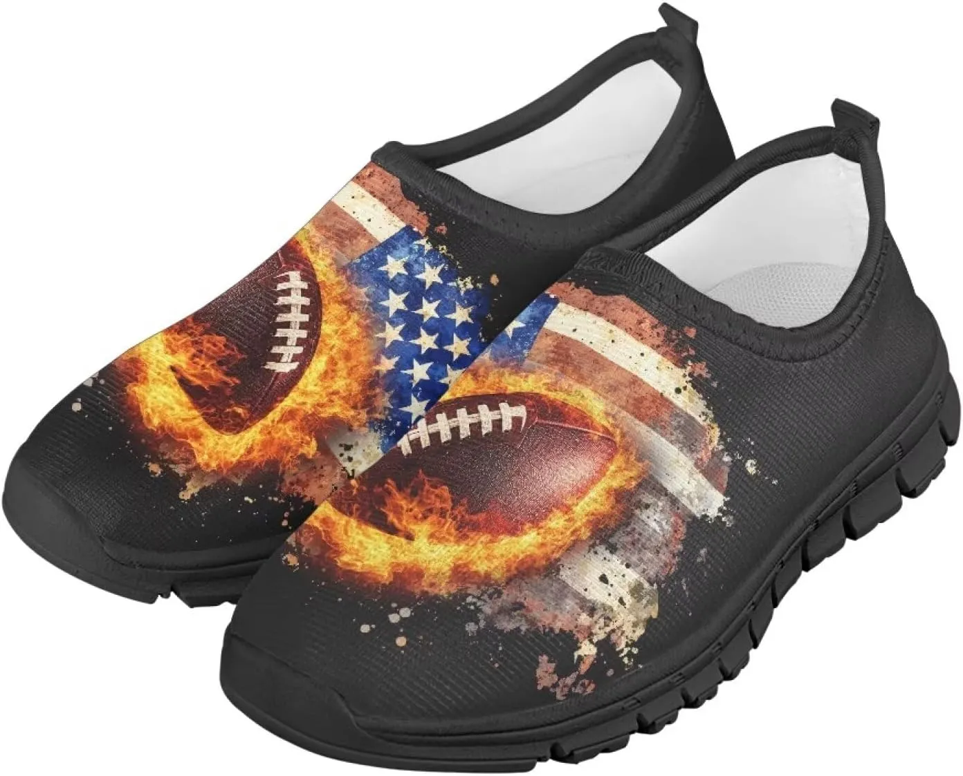Slip On Sneakers Boys Sport Themed Kids Athletic Tennis Shoes