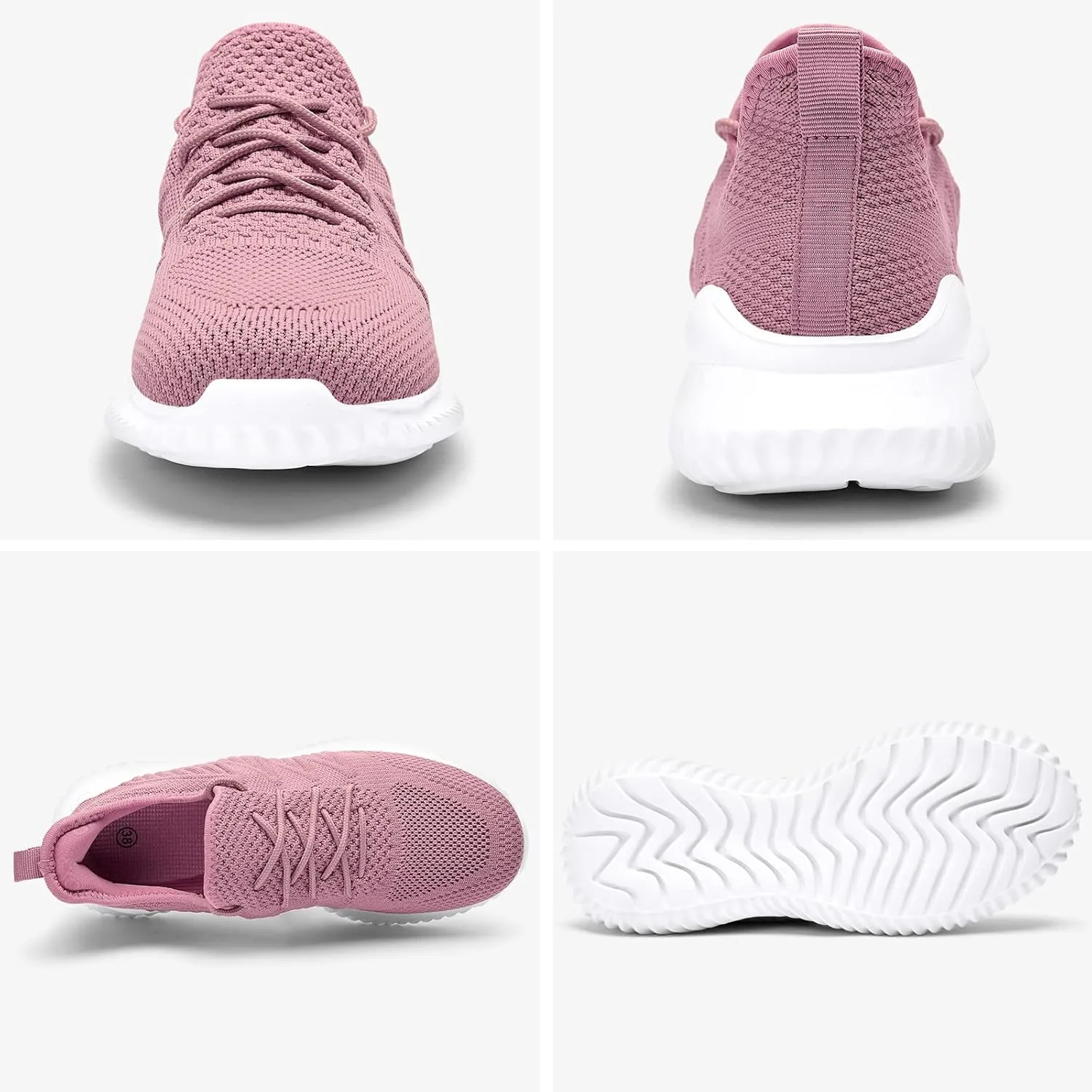 Slow Man Womens Walking Tennis Shoes Fashion Slip on Comfortable Lightweight Memory Foam Athletic Casual Sneakers for Running Gym Workout Nurse