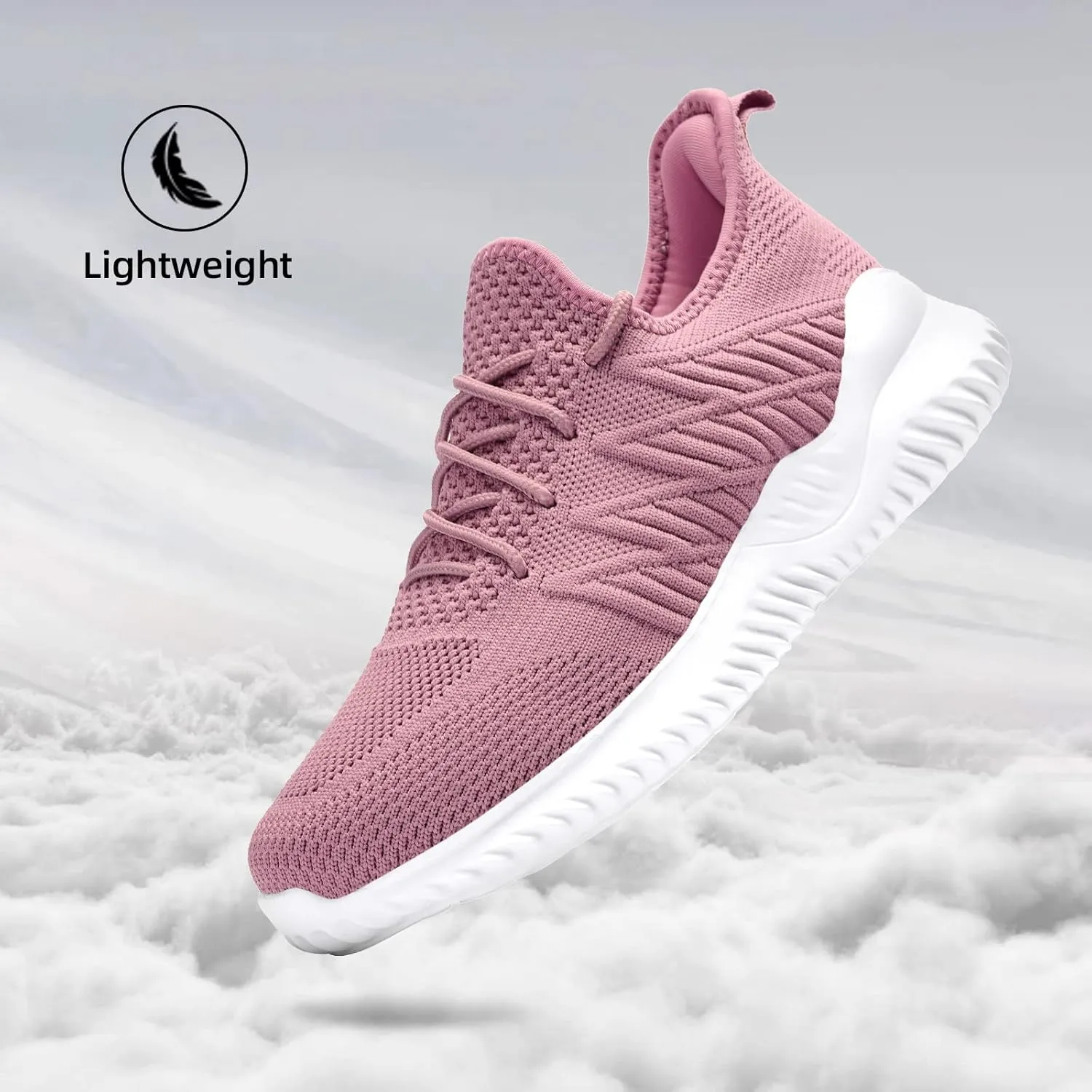 Slow Man Womens Walking Tennis Shoes Fashion Slip on Comfortable Lightweight Memory Foam Athletic Casual Sneakers for Running Gym Workout Nurse