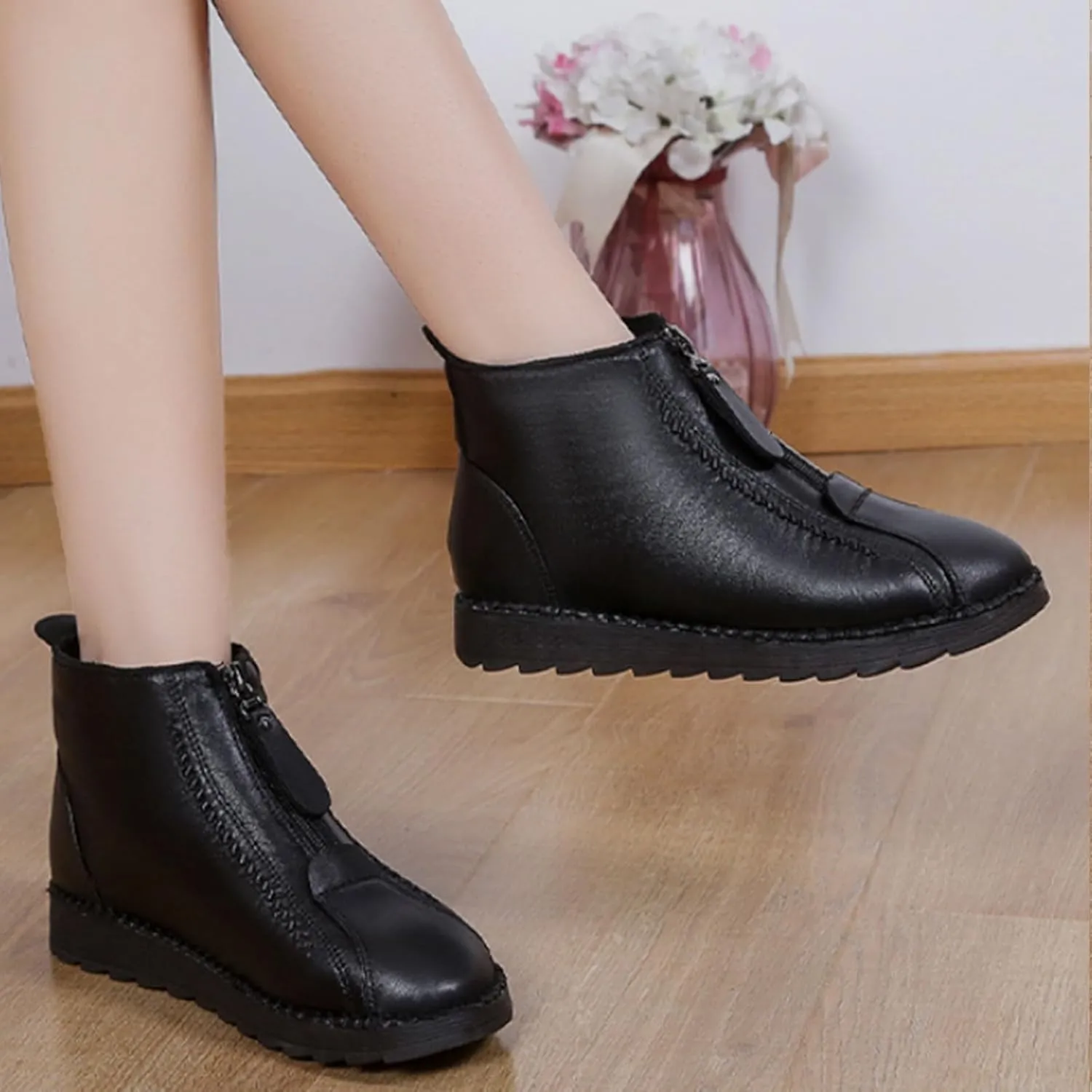 Snow Boots for Women aterproof Wide Width Mens Hiking Shoes Womens Warm Boots Men's Winter Shoes