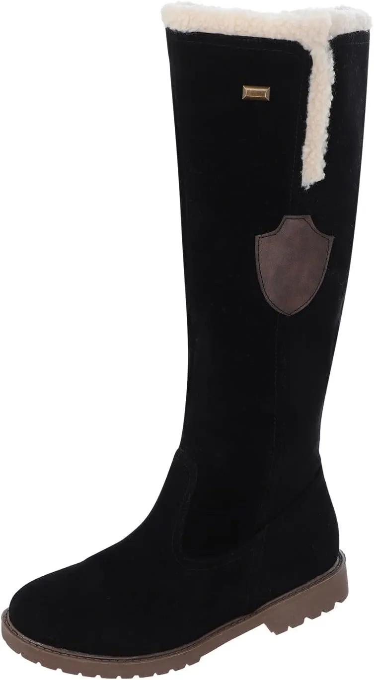 Snow Boots for Women Wide Width Snow Boots for Women Waterproof Size 11 Warm Winter Boots Women Brown Winter Boots for Women Leather Botas Negras Para Mujer Invierno