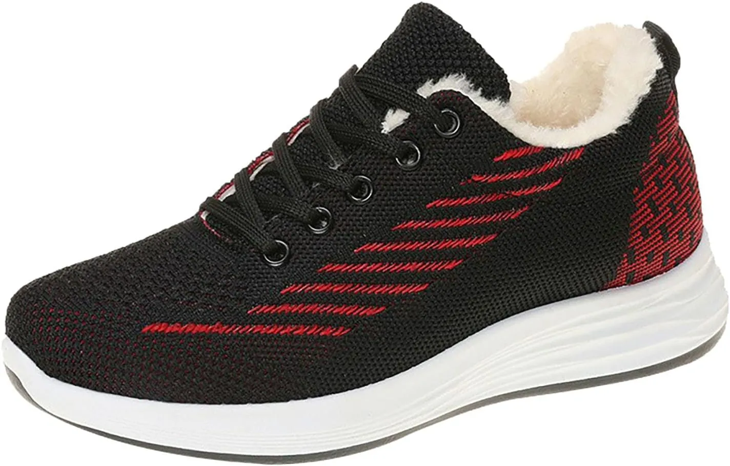 Snow Shoes for Men Plush Lined Lac Up Walking Sneaker Mesh Lightweight Casual Sneaker Hiking Shoes for Men