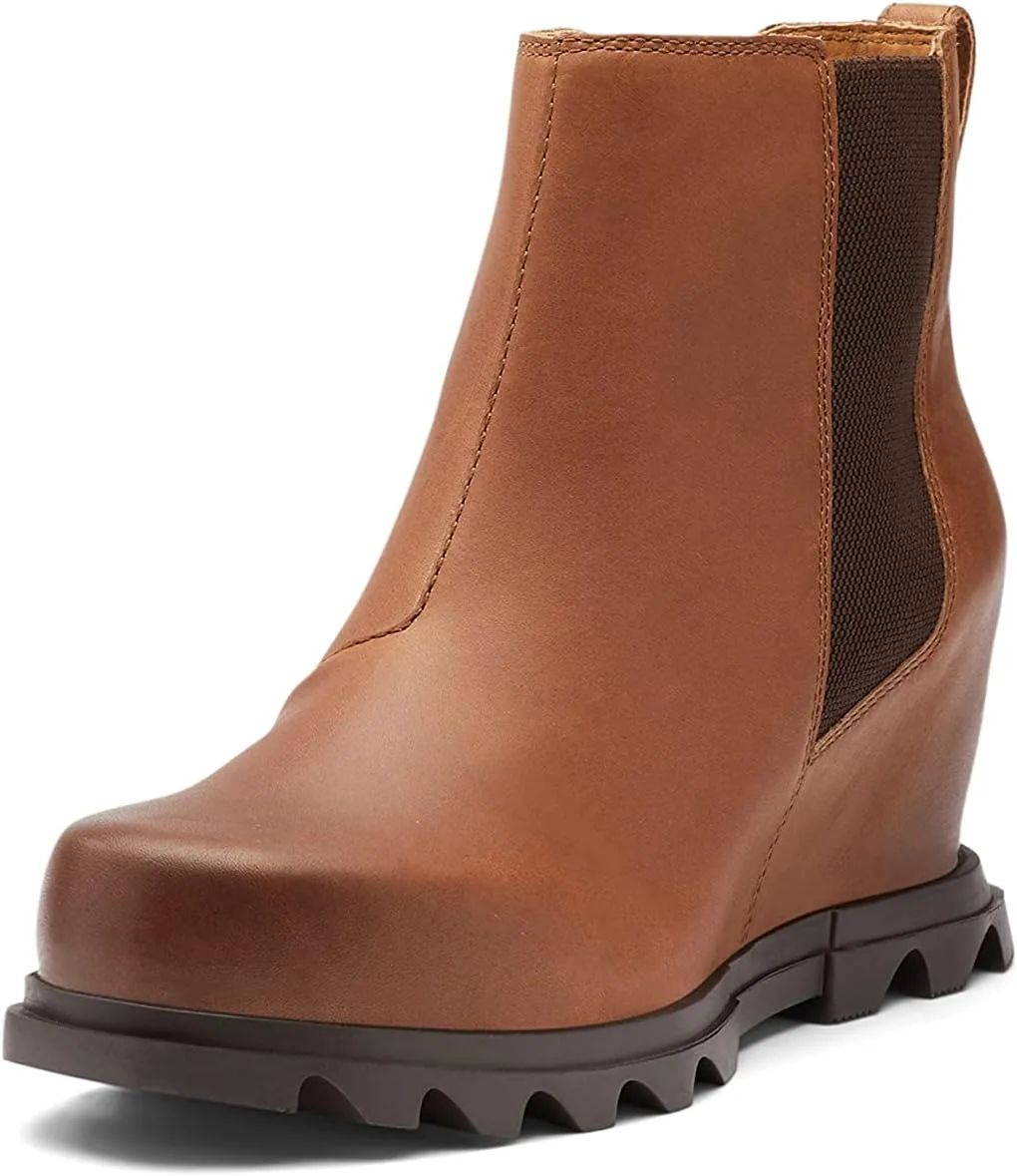 Sorel Women's Joan of Arctic Wedge III Chelsea Boot  Waterproof Leather Wedge Boots