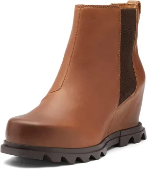 Sorel Women's Joan of Arctic Wedge III Chelsea Boot  Waterproof Leather Wedge Boots