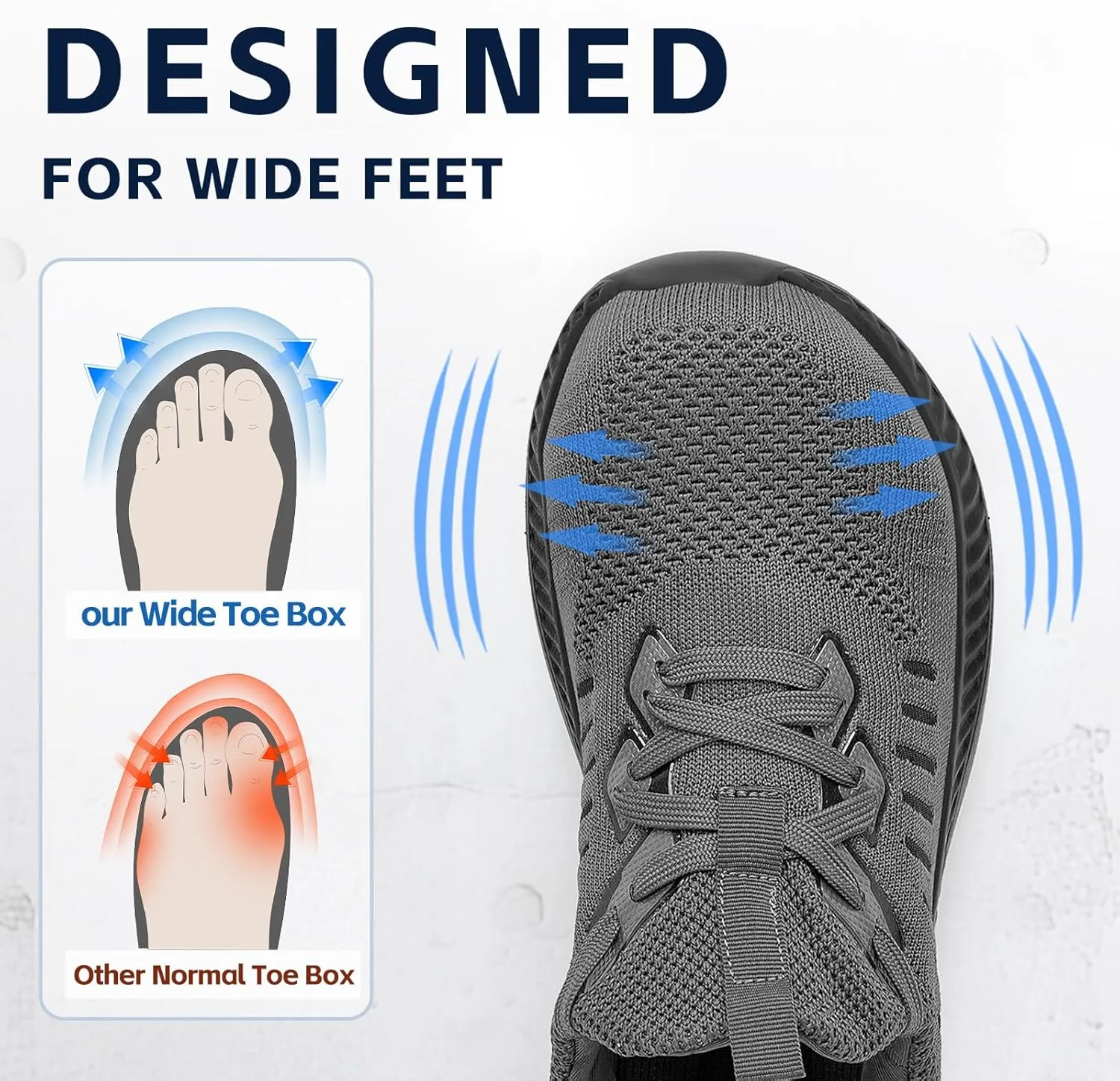 Steel Toe Shoes for Men Slip On Work Sneakers Lightweight Comfort Cushioning Walking Tennis Safety Shoes Puncture Proof