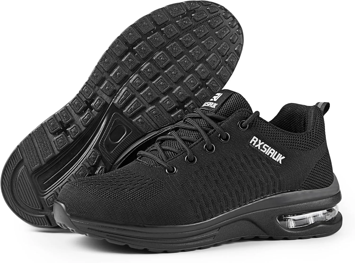 Steel Toe Shoes Men Women Lightweight Comfort Puncture Resistant Slip On Safety Work Shoes