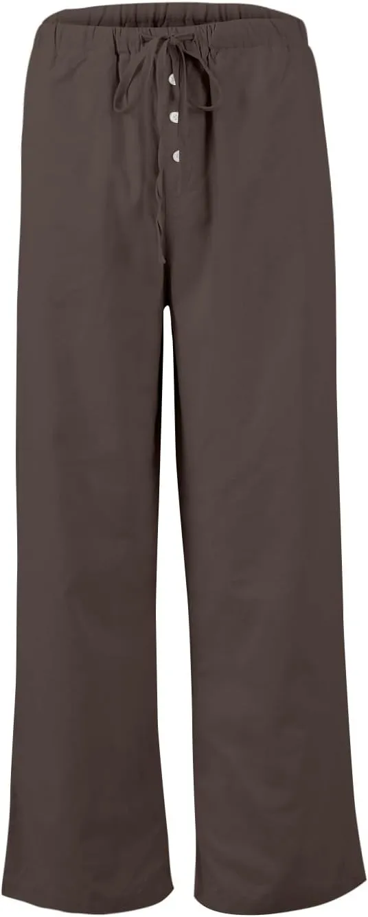 Summer Pants for Women Baggy Linen Elastic 2025 Pants Wide Leg Beach High Waisted with Pocket Solid Outfit Resort Wear
