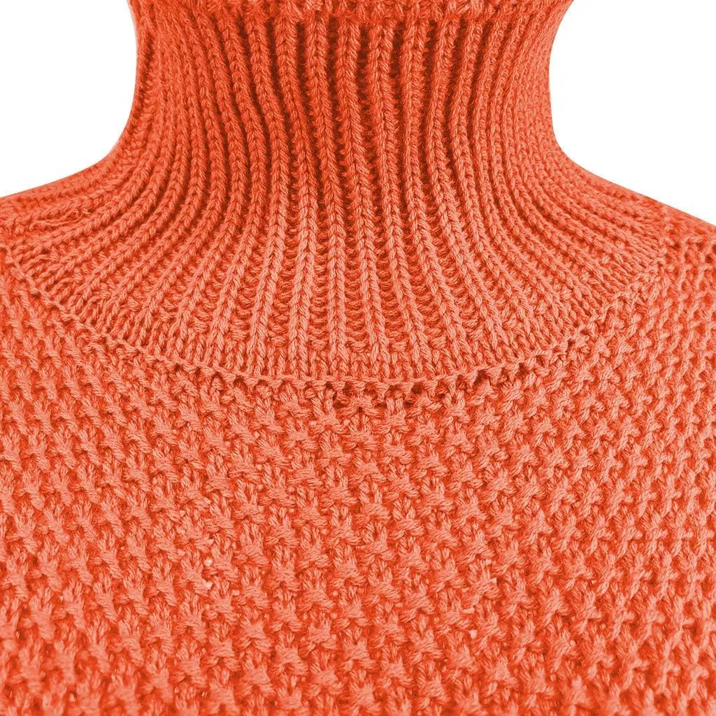 Sweater for Women Solid Long Sleeve Turtleneck Cable Knitted Casual Comfort Pullover Sweaters Fall Winter Warm Tops