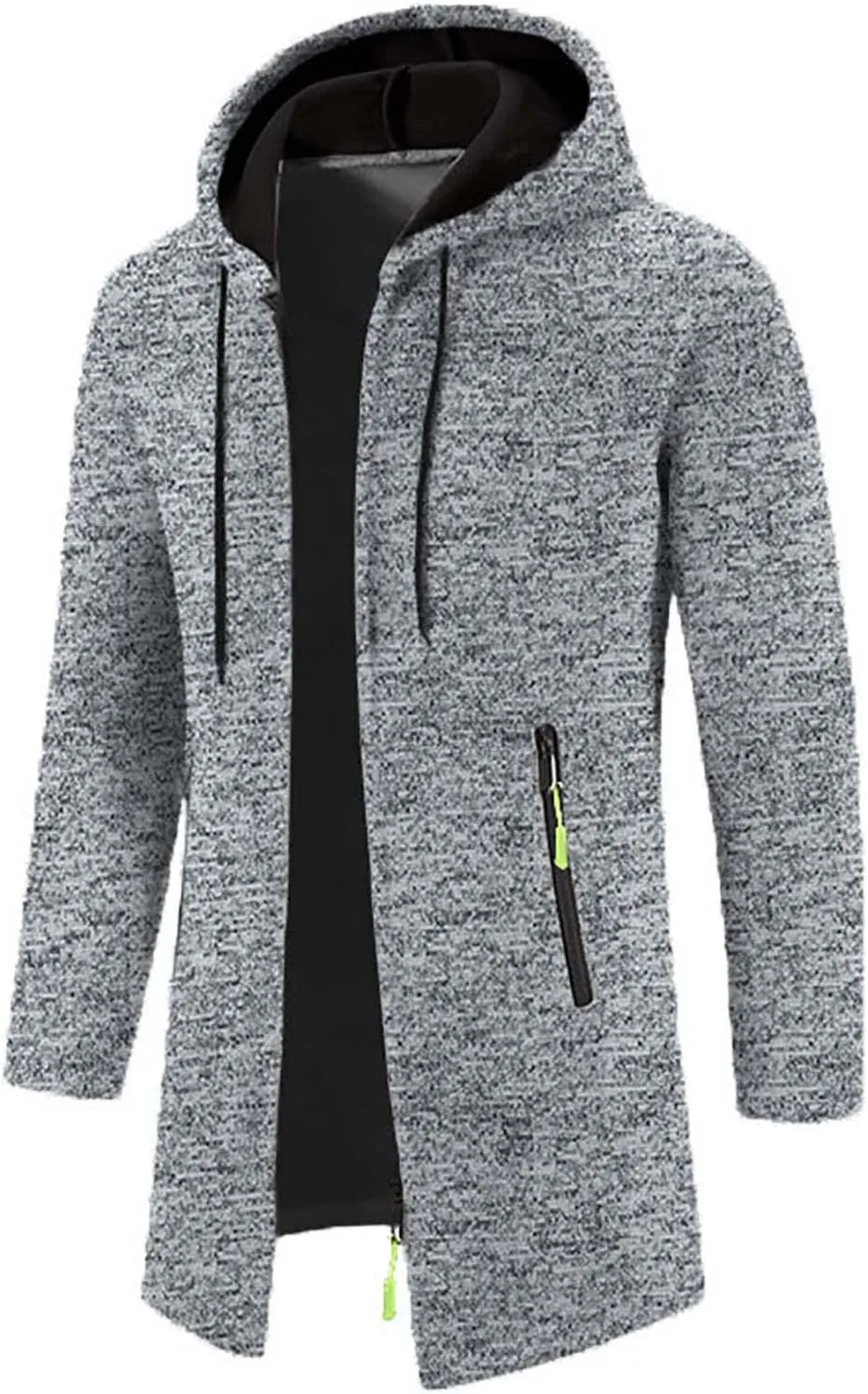 Sweaters for Men Men's Shawl Collar Long Cardigan Heavyweight Knitted Open Front Cardigans Sweaters