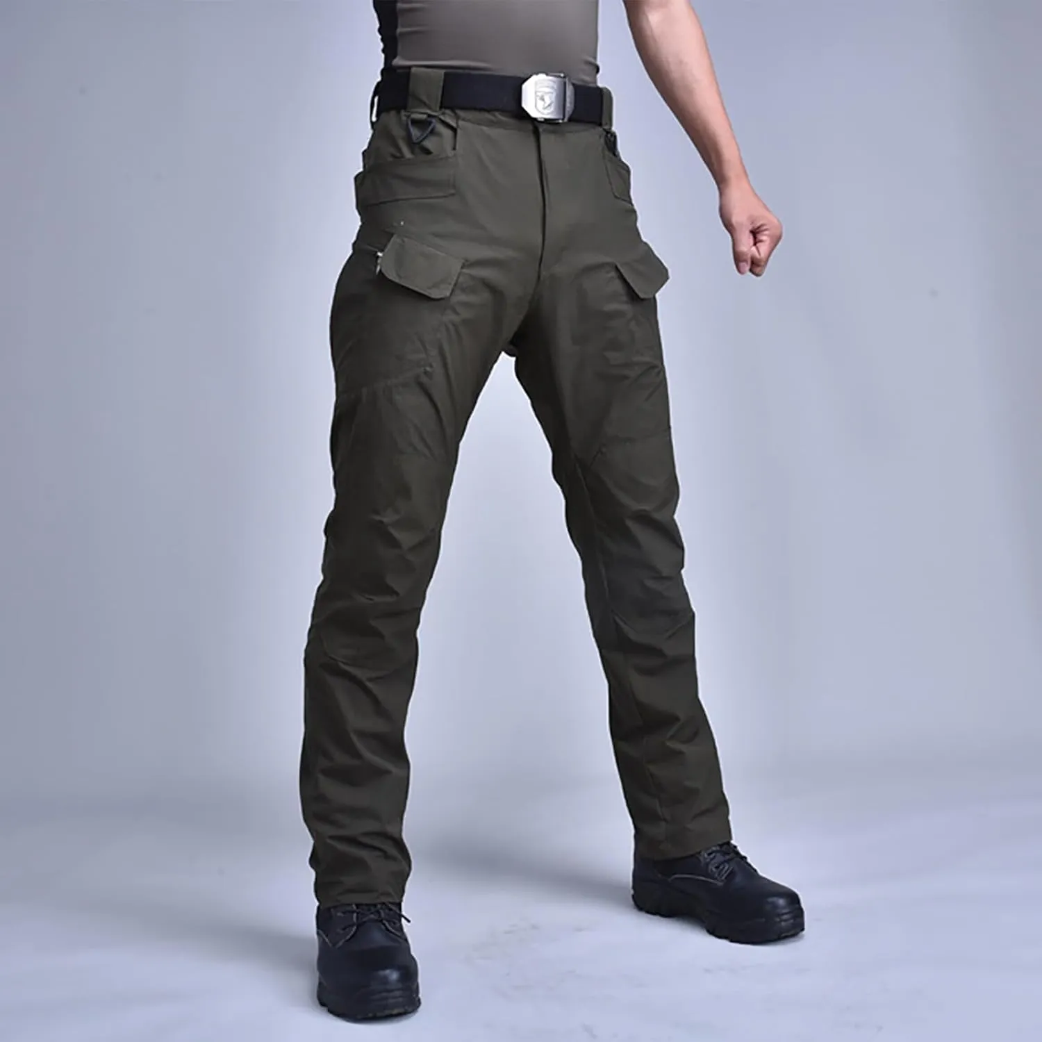 Tactical Pants for Men Relaxed Fit Stretch Workout Cargo Pants Outdoor Slim Fit Quick Dry Sweatpants