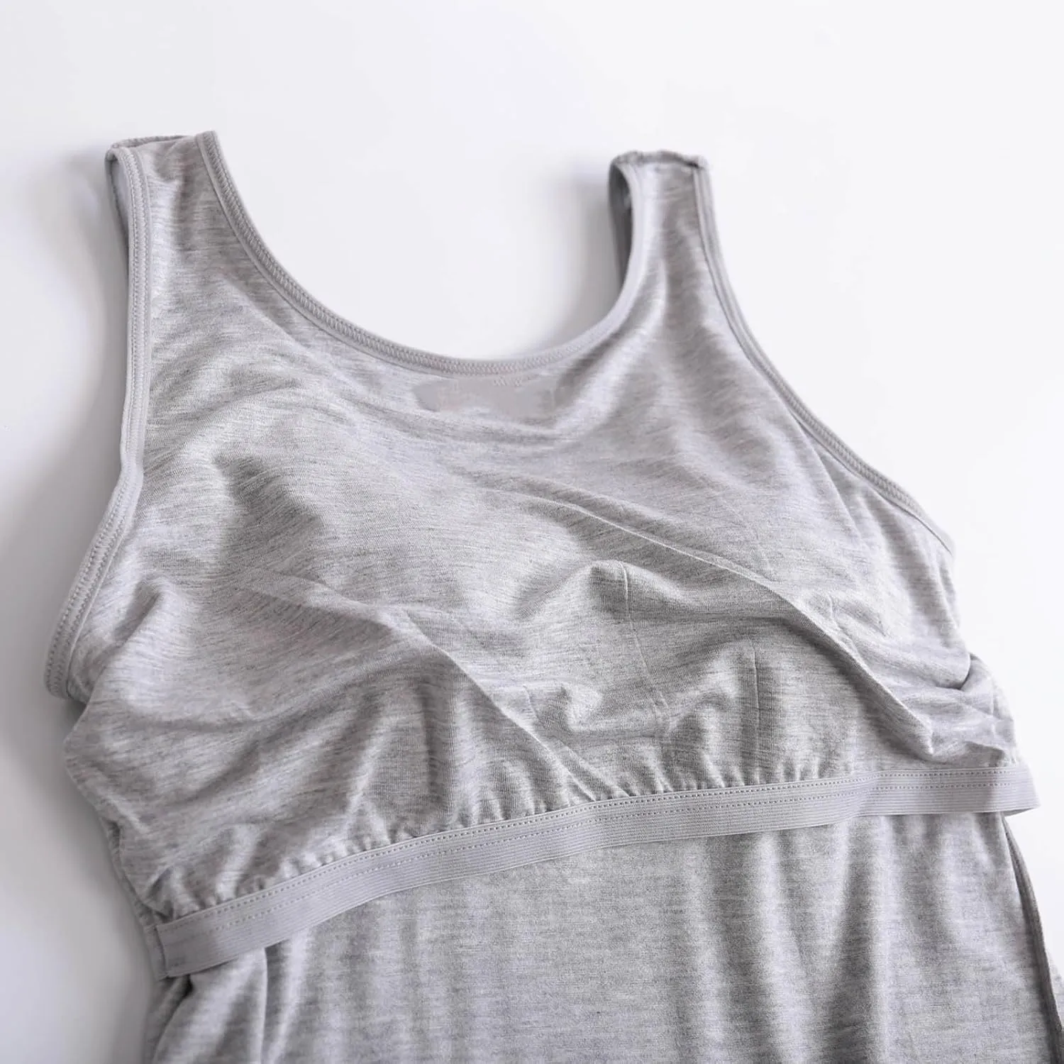 Tank Top with Built in Bra for Women Modal Built-in Bra Padded Camisole Stretch Cami Undershirt Yoga Tanks Tops 2 PC