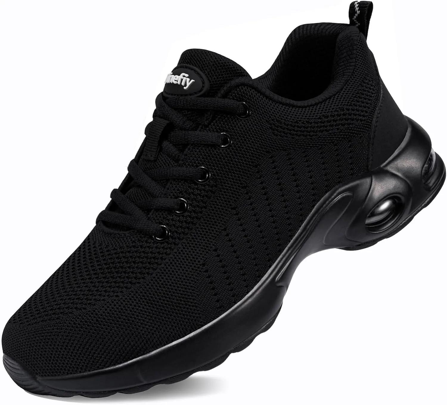 Tinefiy Steel Toe Shoes for Women Lightweight Safety Shoes Air Cushion Comfortable Slip Resistant Indestructible Womens Puncture Proof Work Shoe