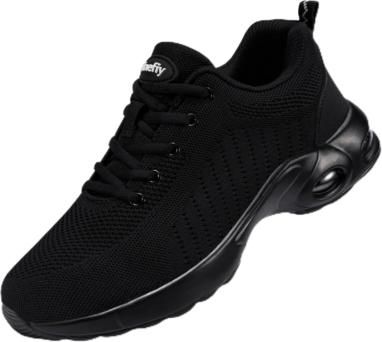 Tinefiy Steel Toe Shoes for Women Lightweight Safety Shoes Air Cushion Comfortable Slip Resistant Indestructible Womens Puncture Proof Work Shoe