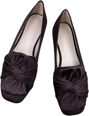 TN TANGNEST Womens Dress Flats Fashion Soft Pointed Toe Bowknot Slip On Flat Shoes