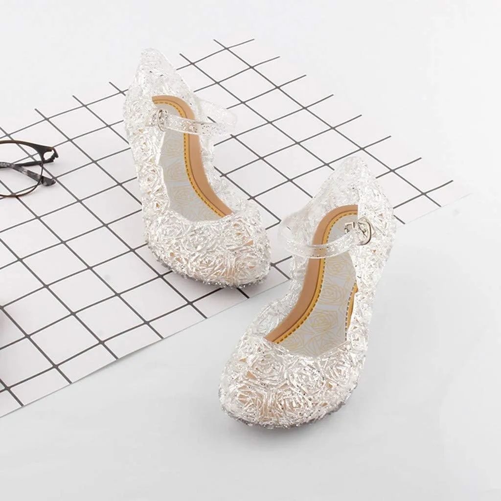 Toddler Dress Shoes,Kids Girls Sandals Wedge Cosplay Party Princess Shoes Infant Baby Shoes Kawaii Shoes