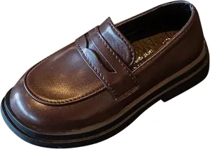 Toddler Girls Dress Shoes Little Girls Loafers School Uniform Mary Jane Flat for Girls Thick Sole Toddler Girl Shoes