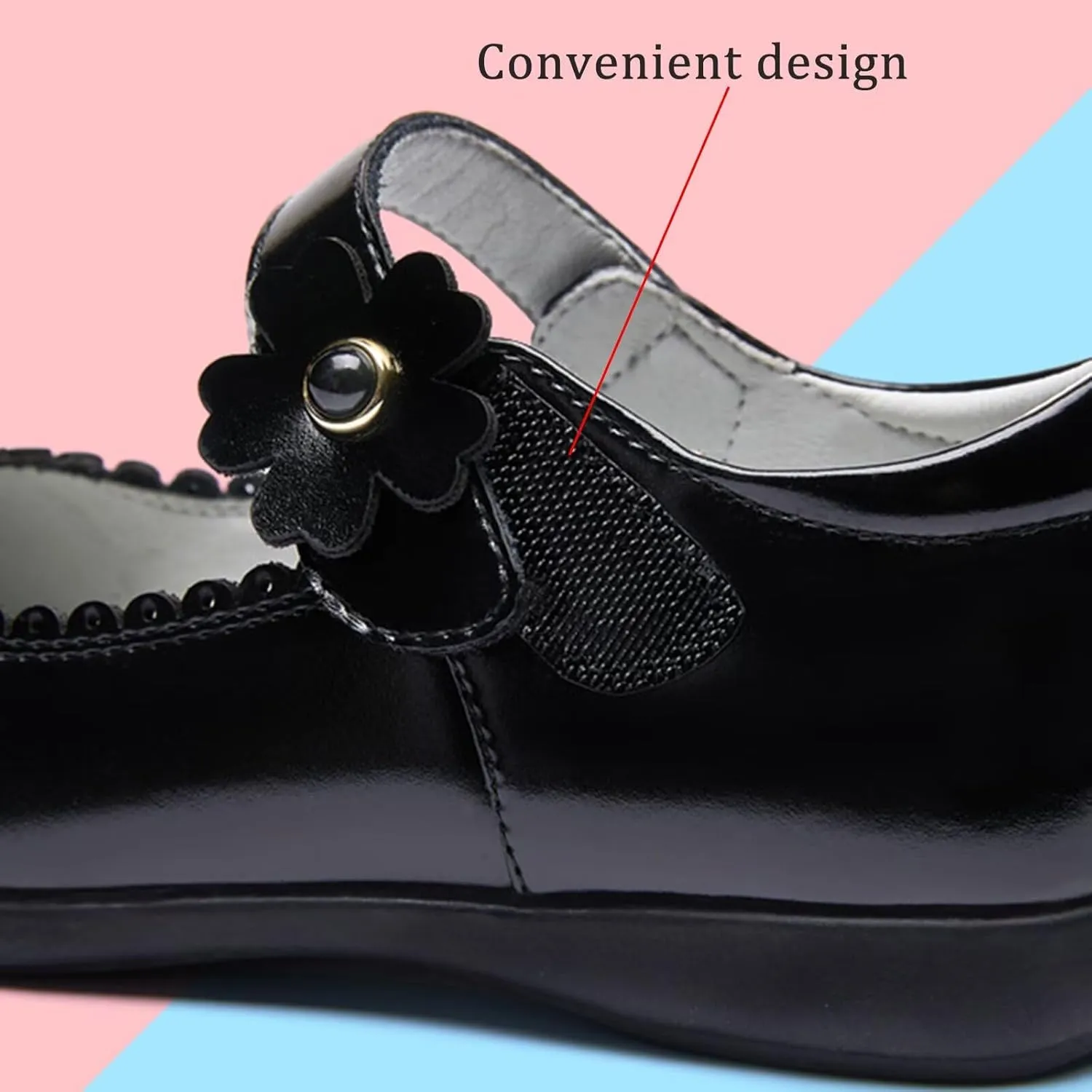 Toddler Girls Dress Shoes Princess Wedding Party Church Casual Walking School Uniform Shoes Leather