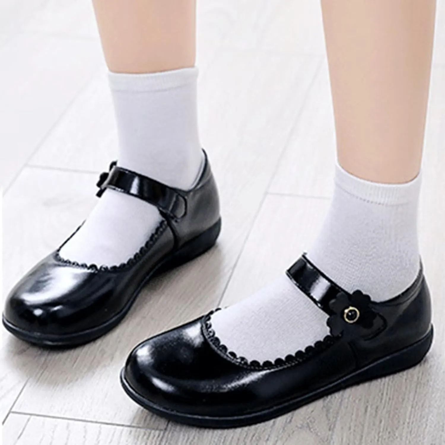 Toddler Girls Dress Shoes Princess Wedding Party Church Casual Walking School Uniform Shoes Leather