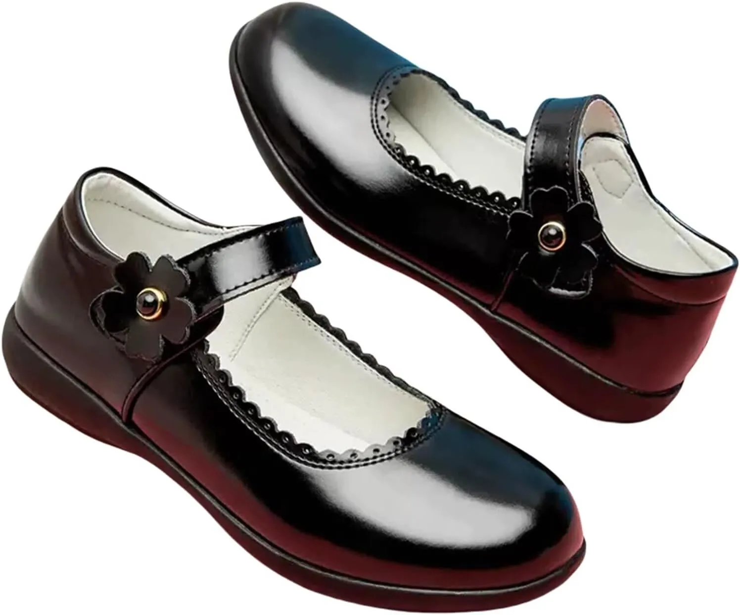 Toddler Girls Dress Shoes Princess Wedding Party Church Casual Walking School Uniform Shoes Leather
