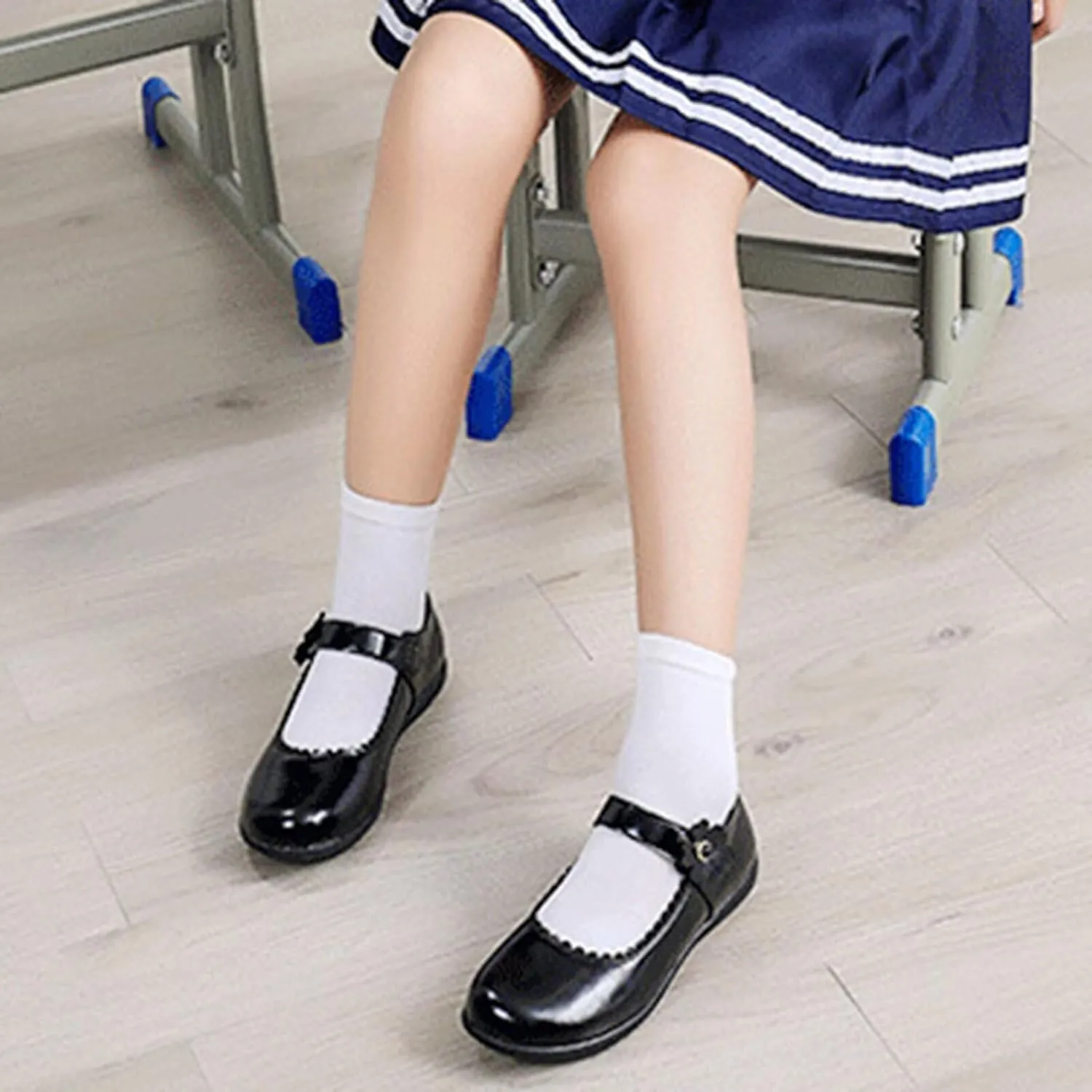 Toddler Girls Dress Shoes Princess Wedding Party Church Casual Walking School Uniform Shoes Leather