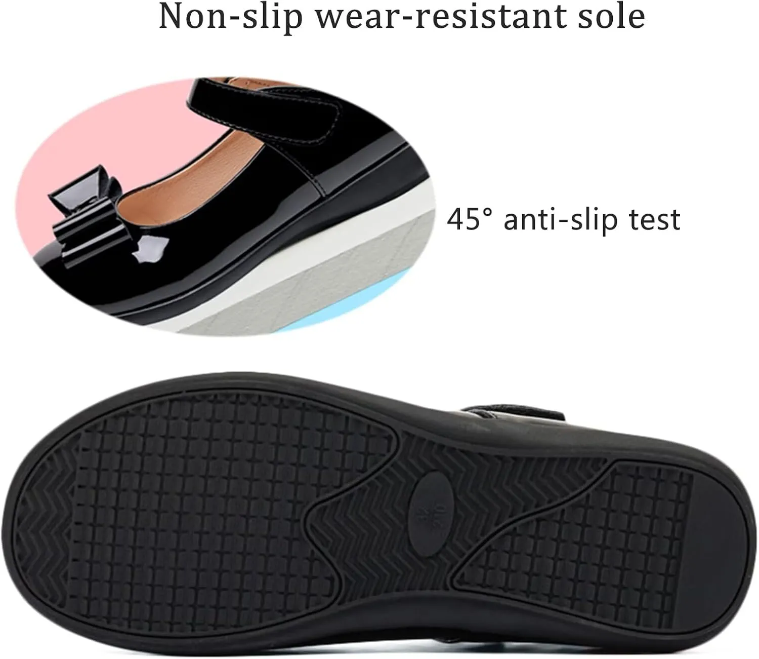 Toddler Girls Dress Shoes Princess Wedding Party Church Casual Walking School Uniform Shoes Leather