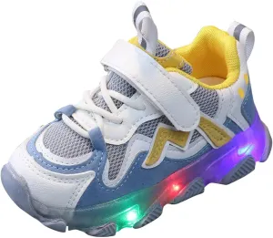 Toddler Sneakers,Kids Baby Boys Girls Led Light Sport Shoes Children Mesh Luminous Running Sneakers Shoes