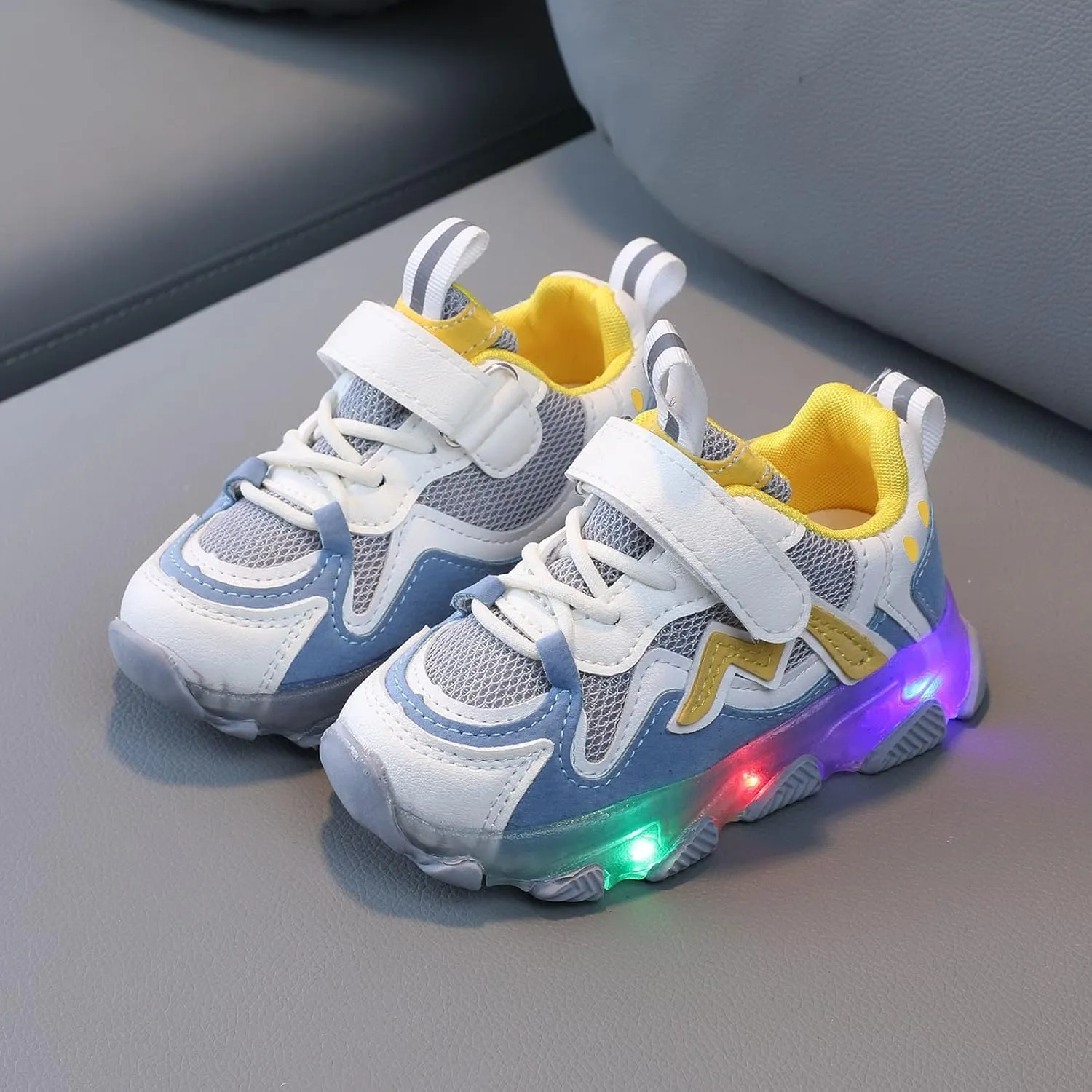 Toddler Sneakers,Kids Baby Boys Girls Led Light Sport Shoes Children Mesh Luminous Running Sneakers Shoes
