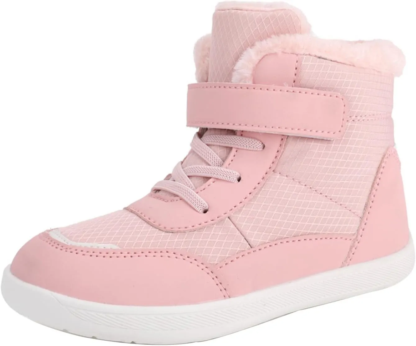 Toddler Snow Plush Boots Boys Girls Winter Water Proof Shoes Cold Weather Outdoor Western Shoes Round Toe Boots
