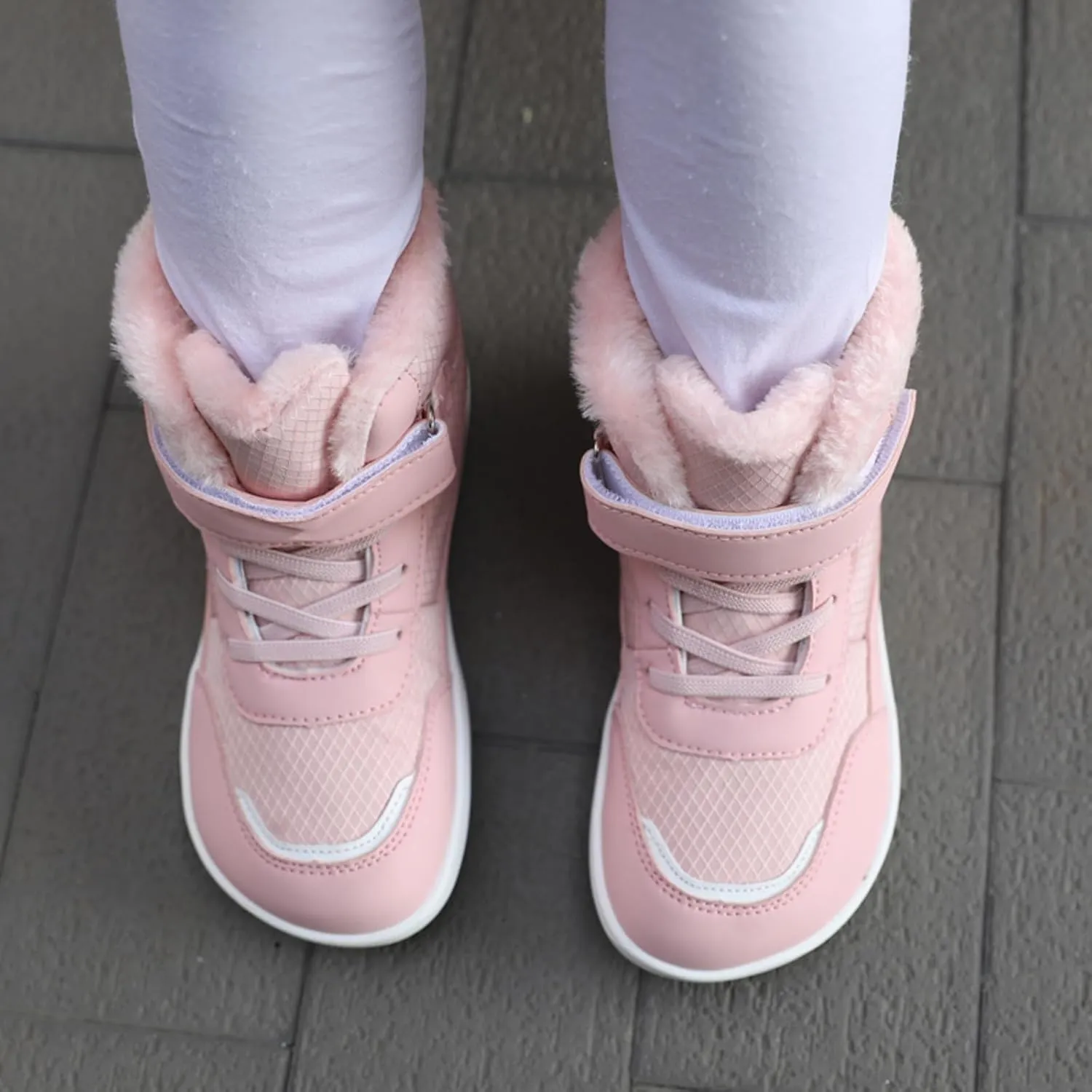 Toddler Snow Plush Boots Boys Girls Winter Water Proof Shoes Cold Weather Outdoor Western Shoes Round Toe Boots