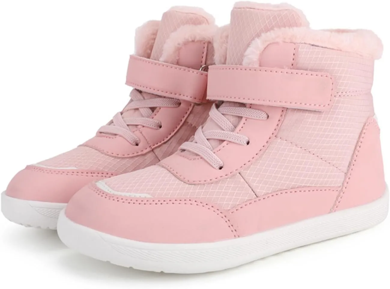 Toddler Snow Plush Boots Boys Girls Winter Water Proof Shoes Cold Weather Outdoor Western Shoes Round Toe Boots