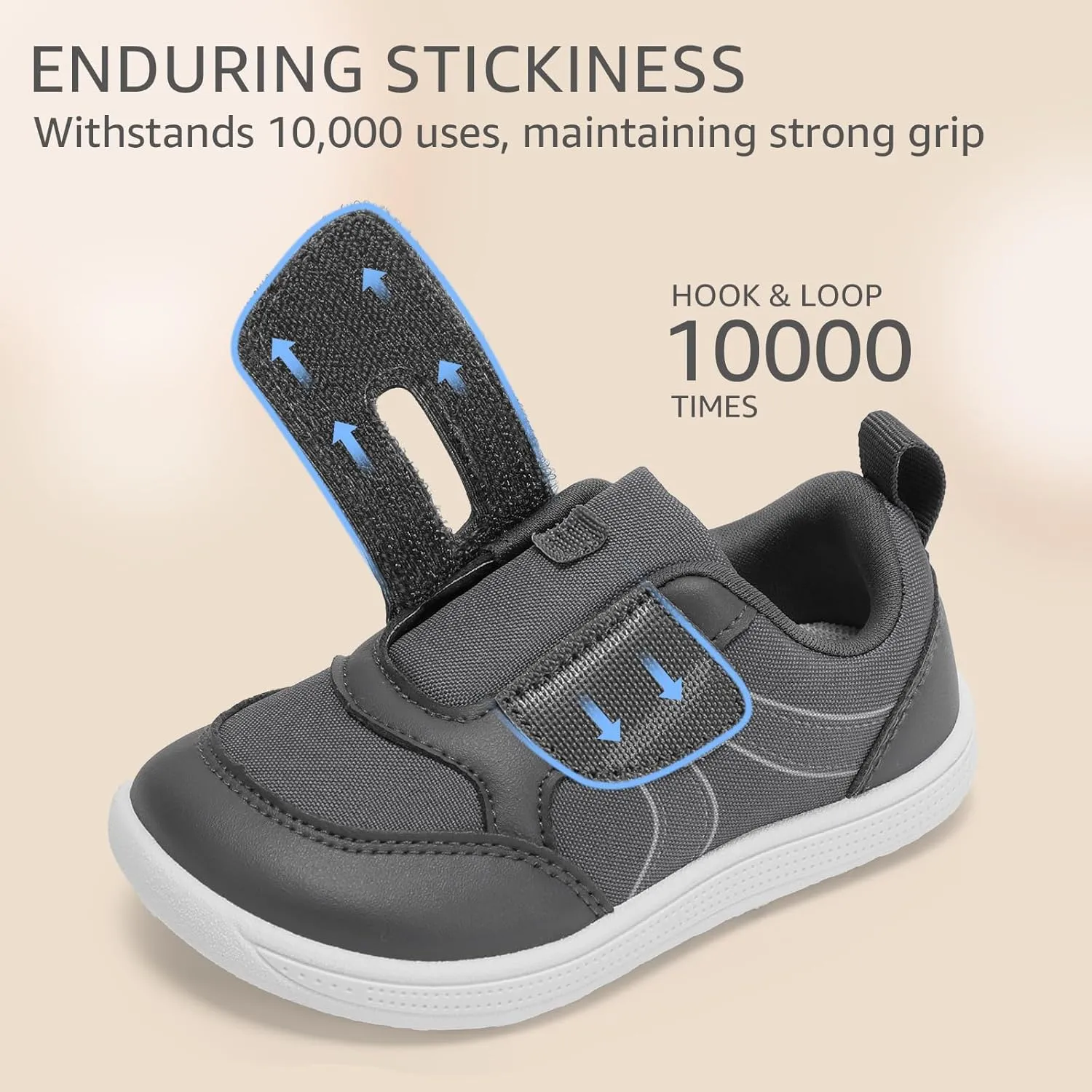 Toddler Wide Toe Box Barefoot Shoes Boys Girls Sneakers Kids Tennis Shoes Preschool Non Slip Lightweight Comfortable First Walking Shoes Running Outdoor Activities