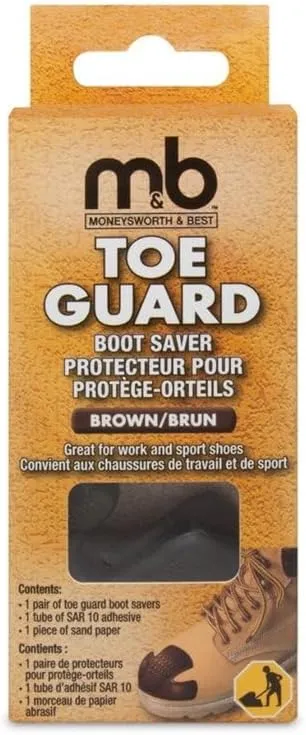 Toe Guards Work Boots Protector - Boot Toe Cover/Repair 1 Pair (Tan)