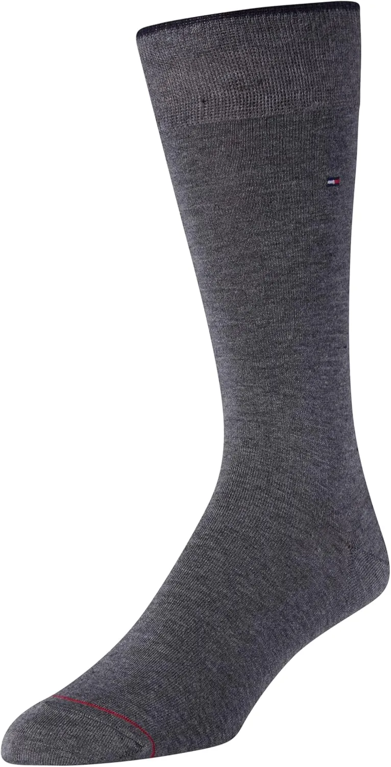 Tommy Hilfiger Men's Lightweight Comfort Fabric Crew Dress Socks - 5 Pack