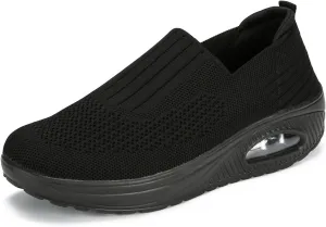 Touchmosees Women's Daily Walker Air Cushion Orthopedic Diabetic-Friendly Wedge Sneaker