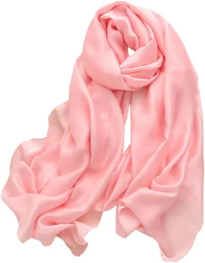Trillion London Spring Collection Plain Scarves | Silk Neck Scarf For Women | Ladies Lightweight Scarf Shawl Wraps