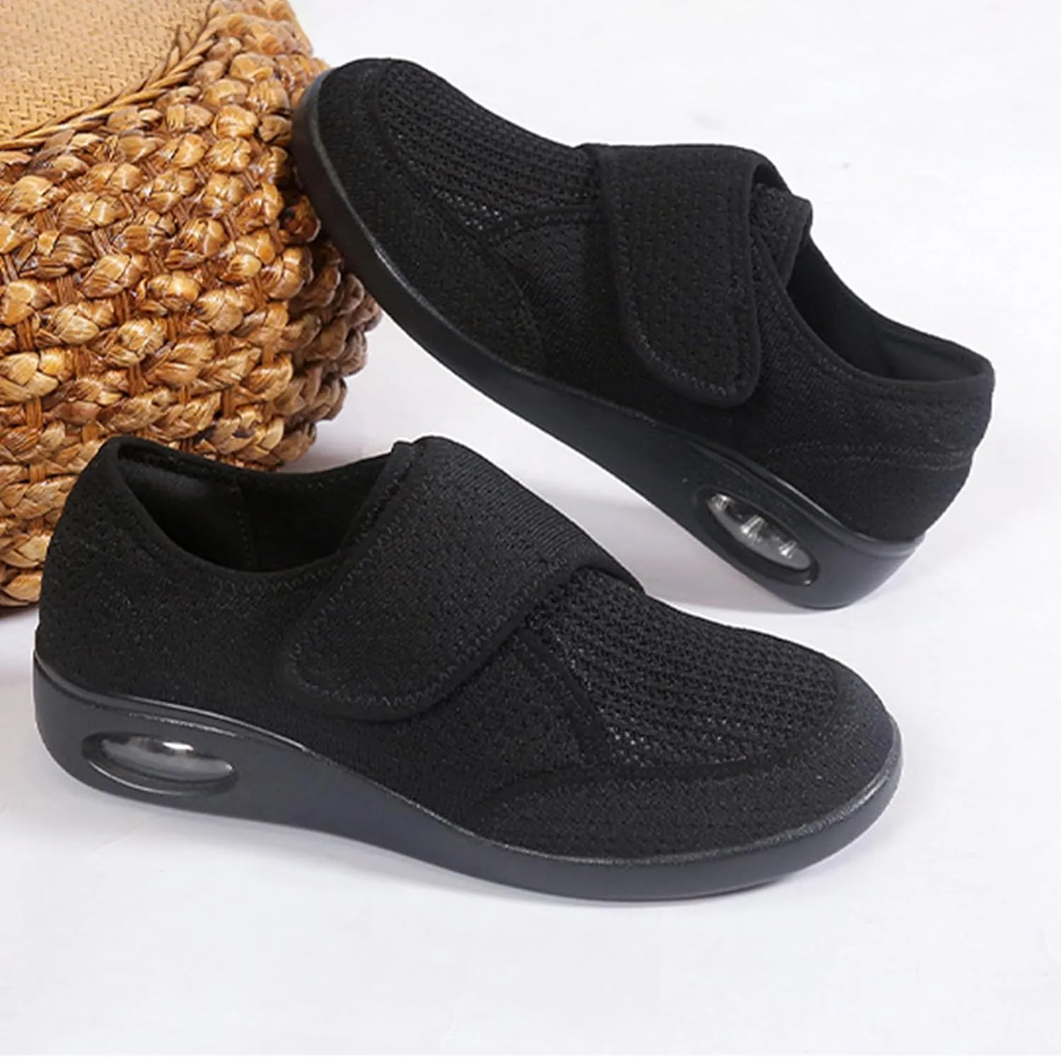 Unisex Adjustable Laceless Easy On and Off Soft Breathable Espadrilles Sketches Casual Shoes for Women, 6.5