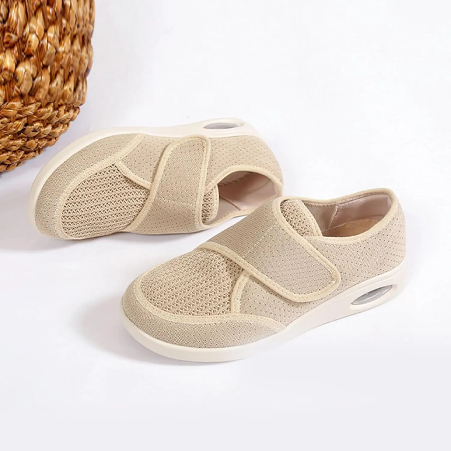 Unisex Adjustable Laceless Easy On and Off Soft Breathable Espadrilles Sketches Casual Shoes for Women, 6.5