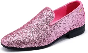 UUBARIS Mens Dress Loafers Tuxedo Suit Slip on Shoes