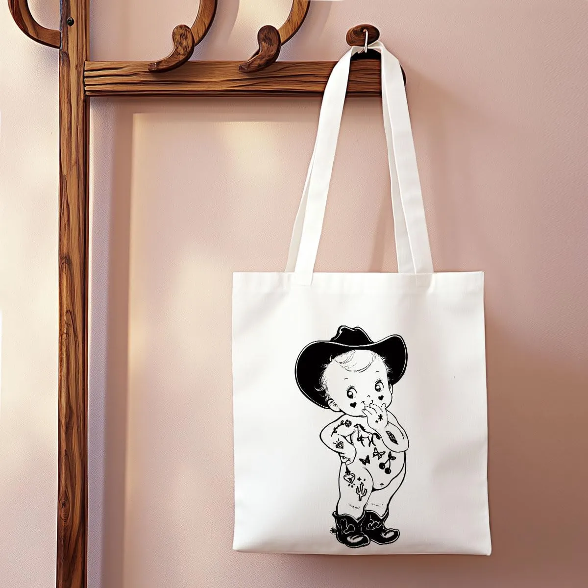 Vintage Western Tote Bag Country Stuff Western Stuff Reusable Grocery Bags Beach Bag, Western Gifts for Women